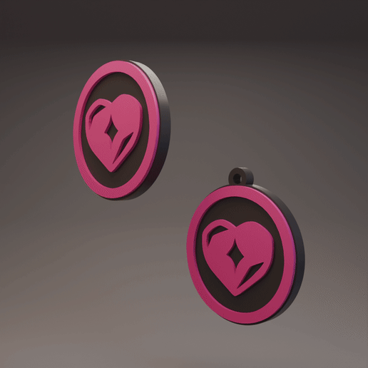 Mira Heart - KPOP Demon Hunters - Keychain and Coin/Badge