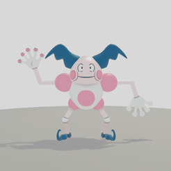 Mr.-Mime.gif Archivo STL Pokémon - Sr. Mimo・Diseño para descargar y imprimir en 3D