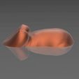 01.gif STL file A pregnant woman on the water・3D printer model to download