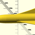 rocket.gif Free STL file Model Rocket (Disposable)・3D printer design to download