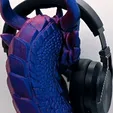 dragon_headset-drafnirs.gif Dragon Head Phone Stand / Headset Holder