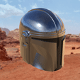 Mando-Gif.gif 3D file The Mandalorian Helmet・Template to download and 3D print