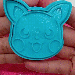 ezgif.com-crop.gif Descargar archivo 3D gratis Cortador de galletas Pikachu Gratis・Modelo para la impresora 3D
