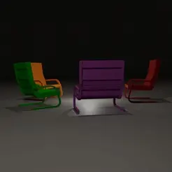 thumbnail.gif Leaning Chair Collection: 5 Stylish 3D-Printable Chair Designs
