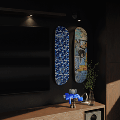 deck.gif Datei STL SKATEBOARD-WANDHALTERUNG・Design für 3D-Drucker zum herunterladen