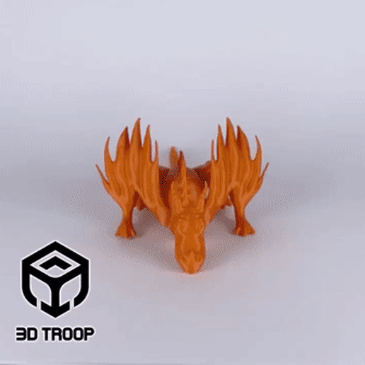 Dragon-3DTROOP-GIF.gif Файл STL Big Eyed Dragon・Модель для загрузки и 3D печати, 3DTROOP