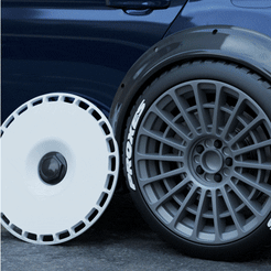 0.gif STL file LASR style wheel set with Aerodisc Cover for diecast and RC model 1/24・3D printing template to download