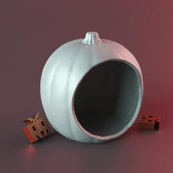 166.gif STL file Halloween pumpkin decor・3D printer design to download