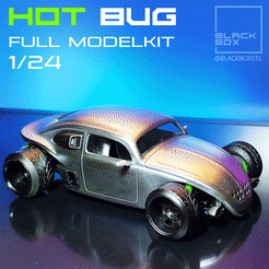 0.gif 3D file HOT BUG 1/24 FULL MODELKIT・3D printer model to download