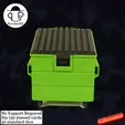 IntroOpti.gif Dumpster Deckbox - MTG Commander Deckbox  - No Support Needed - Dice Storage included