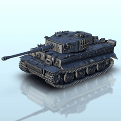 GIF-V03.gif Download STL file Panzer VI Tiger I Ausf. E - WW2 German Flames of War Bolt Action 15mm 20mm 25mm 28mm 32mm • 3D print template, Hartolia-Miniatures