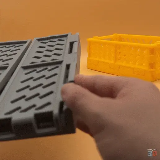 3D-Printable-Foldable-Crate.gif Caja de almacenamiento plegable y apilable imprimible en 3D
