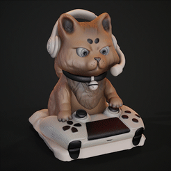 Untitled_Camera-1_FullQuality_001_1.gif STL file Cat gamer・3D print design to download