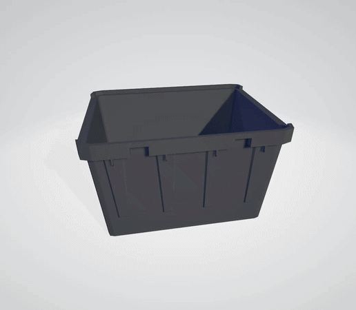 stackable storage box v2 - 3d model
