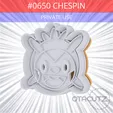 0650_Chespin~PRIVATE_USE_CULTS3D_OTACUTZ.gif #0650 Chespin Cookie Cutter / Pokémon