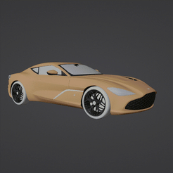 Aston-Martin-DBS-Zagato.gif Archivo STL Aston Martin DBS Zagato・Plan para descargar y imprimir en 3D