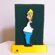 IntroFinal.gif STL file Bush Homer sponge holder・Model to download and 3D print