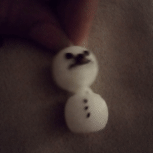 snowman.gif Archivo STL gratuito Llavero articulado del Hombre de las Nieves (Print-İn-Place)・Idea de impresión 3D para descargar, Alp555