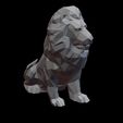 Leo-Gif.gif Leo Zodiac Lion Lowpoly Sculpture 3D print model