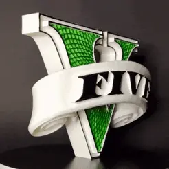 V-FIVE-(1).gif STL file V - FIVE・3D printing model to download, NunoAHPrazeres