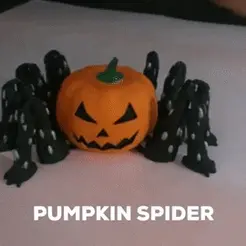 pumpkin1.gif Spider Pumpkin Articulated