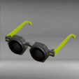 20201201.gif Free STL file Hex nut glasses・3D printable model to download