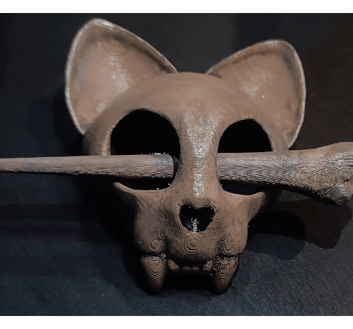 Cat Skull - Hair clip