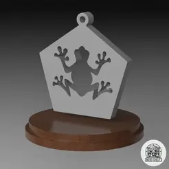 ChocolateFrog.gif Chocolate Frog Charm with Hoop for Hanging