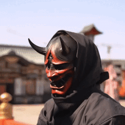WhatsApp-Video-2022-09-28-at-2.40.57-AM.gif STL-Datei ONI MASKE HANNYA / ONI MASKE・Modell zum Herunterladen und 3D-Drucken
