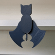 newgfi.gif STL file Bat Wall Key Hanger・3D printing idea to download, TomoDesigns