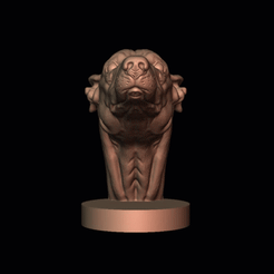 gif.gif STL file Greyhound dog bust - Greyhound Bust・3D printer design to download