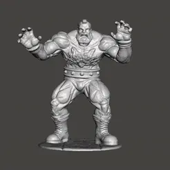 GIF.gif STL file STREET FIGHTER ZANGIEF FIGURE・3D printable model to download