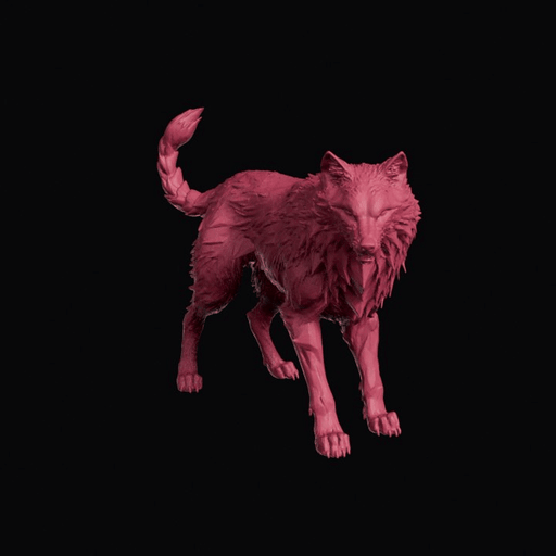 Ferocious Thorned Direwolf Miniature