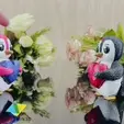 Penguin-holding-heart-valentine-gif.gif Cute Penguin Holding Heart - Knit Style 3D Model ❤️🐧