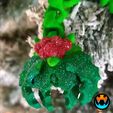 New-video2.gif STL file Holly Cinderling Dragon Eating Gingerbread Man, Cute Articulating Christmas Dragon・3D printer design to download