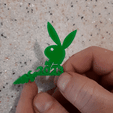 гиф2.gif STL-Datei Kaninchen-Schmuckstück・3D-druckbares Modell zum herunterladen
