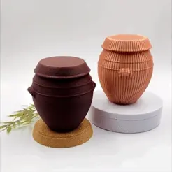 GIF컬츠3.gif STL file ⚱️Hangari 항아리 - Korean Jar 🇰🇷・Model to download and 3D print