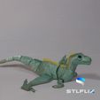 velociraptor.gif Файл STL Артикулированный Велоцираптор・Дизайн 3D-печати для загрузки3D
