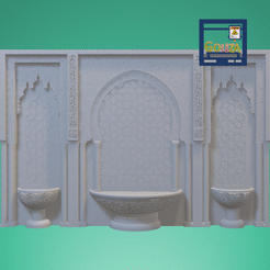 ppt5BB9.pptm-Automatisch-wiederhergestellt.gif Fichier STL Décoration intérieure inspirée de l'architecture marocaine・Plan imprimable en 3D à télécharger, Gouza-Tech