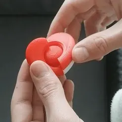 Vidéo.gif Archivo STL gratis Corazón Fidget imprimir en su lugar・Objeto para impresora 3D para descargar