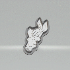 bug-bunny-baby.gif STL-Datei Bugs Bunny Baby Ausstecher herunterladen • 3D-druckbares Objekt, MeshPart