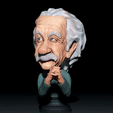 Einstein.gif Albert Einstein Evolution- caricature figurine collection -3d print model
