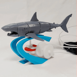 SharkM3_GIF.gif Fichier STL gratuit Un requin motorisé・Objet pour impression 3D à télécharger, Jwoong
