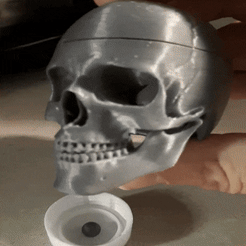 skullgif.gif STL file Skull Candy Dispenser・3D printer model to download