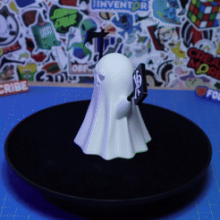 Stoned-Ghost-Lamp-GIF.gif Archivo 3D LÁMPARA FANTASMA - OJOS DE PIEDRA DECORACIÓN DE HALLOWEEN・Objeto de impresión 3D para descargar