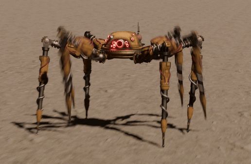 spidertron3.gif Mecanoaraña Factorio (Rigged) 3D model
