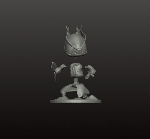 1000000606.gif Bloodborne 3d model stl, astrobot, astro bot hunter bloodborne, action figure, Yarnam, astro's playroom,  cameo astro. Астро бот 2, камера охотник, бладборн. Playstation,  ps5.