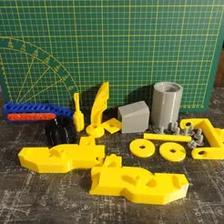 converted.gif STL file Roller Compactor / Compactor Roller・Model to download and 3D print