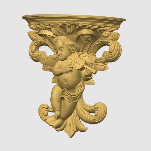 corbel05-1.mp4 Декоративный 3D кронштейн 05 - современный дизайн для 3D-печати