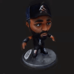 US Rapper Figure - Photorealistic Hip-Hop Icon